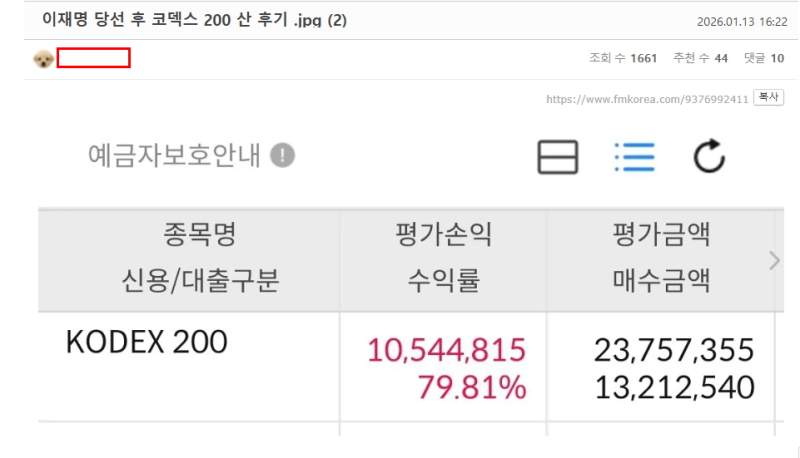[펨코-펌] 이재명 당선 후 코덱스 200 산 후기 그리고 덧글들