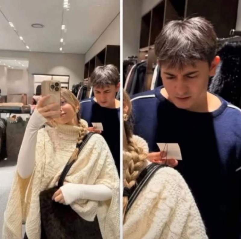 옷가게 셀카에 찍힌 님친 표정