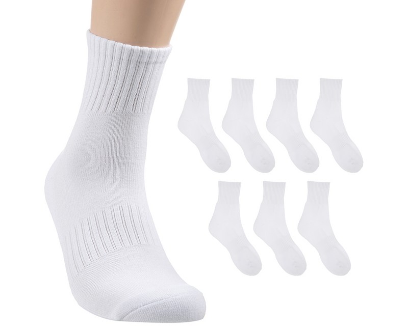 베이스알파에센셜 남성용 스포츠 파일 쿠션 중목 양말 8켤레