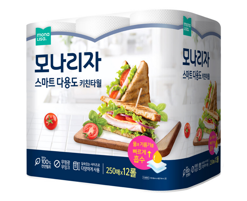 모나리자 스마트 다용도 키친타올 250매