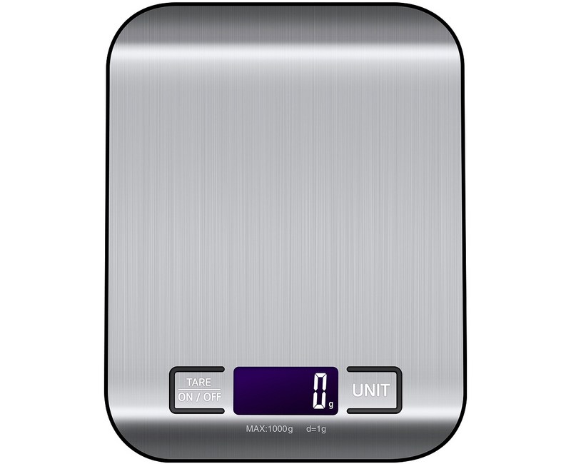 홈플래닛 스테인레스 디지털 백라이팅 주방저울 1kg