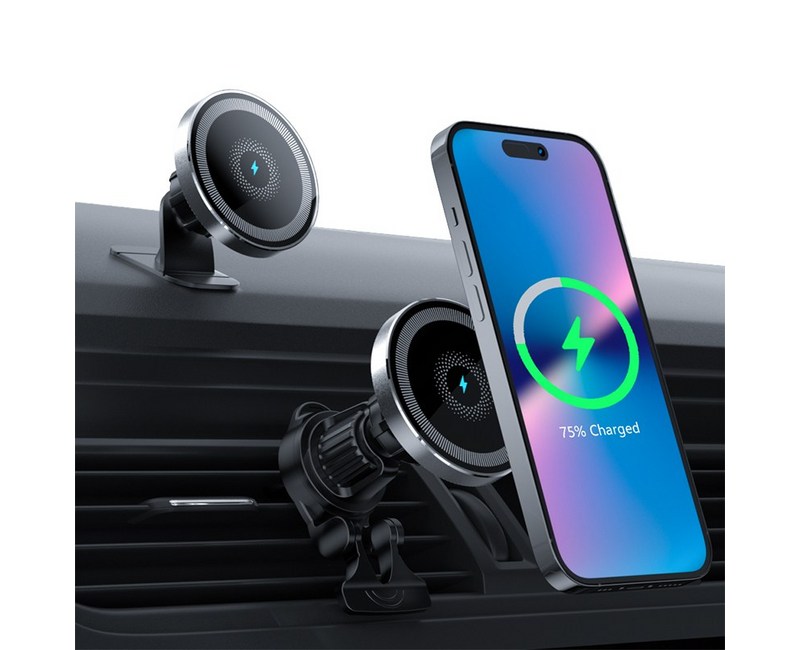 Mankiw맨큐 맥세이프 차량용 고속 무선충전 거치대 송풍구형+대쉬보드형