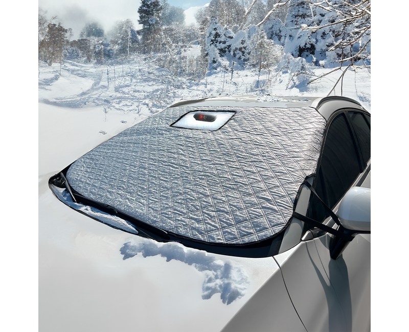 탐사 차량용 성에방지 커버 블랙박스 앞유리용 눈덮개 + 보관용 가방(블랙박스 녹화가능)