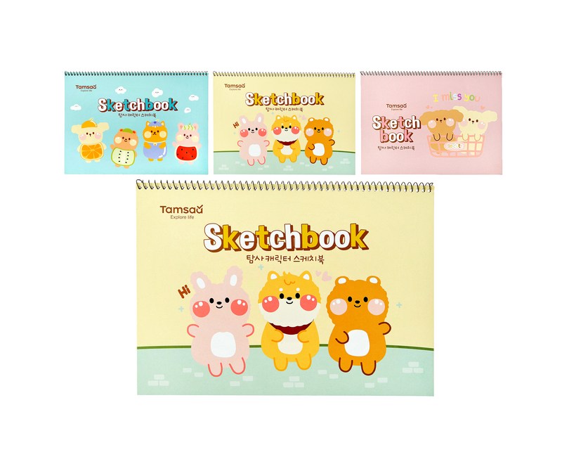 탐사 캐릭터 스케치북 130g