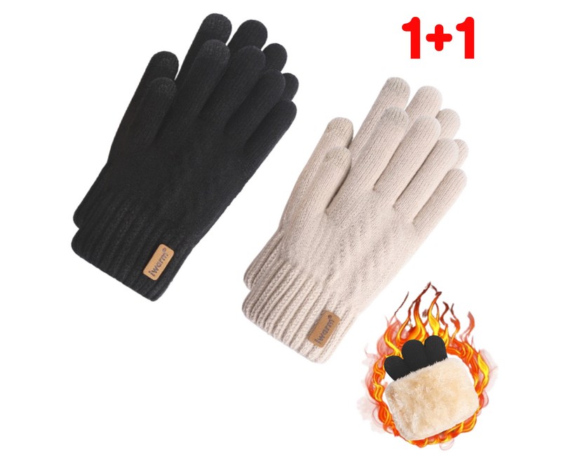 알로알로하 겨울 니트장갑 스마트폰 터치 커플 장갑