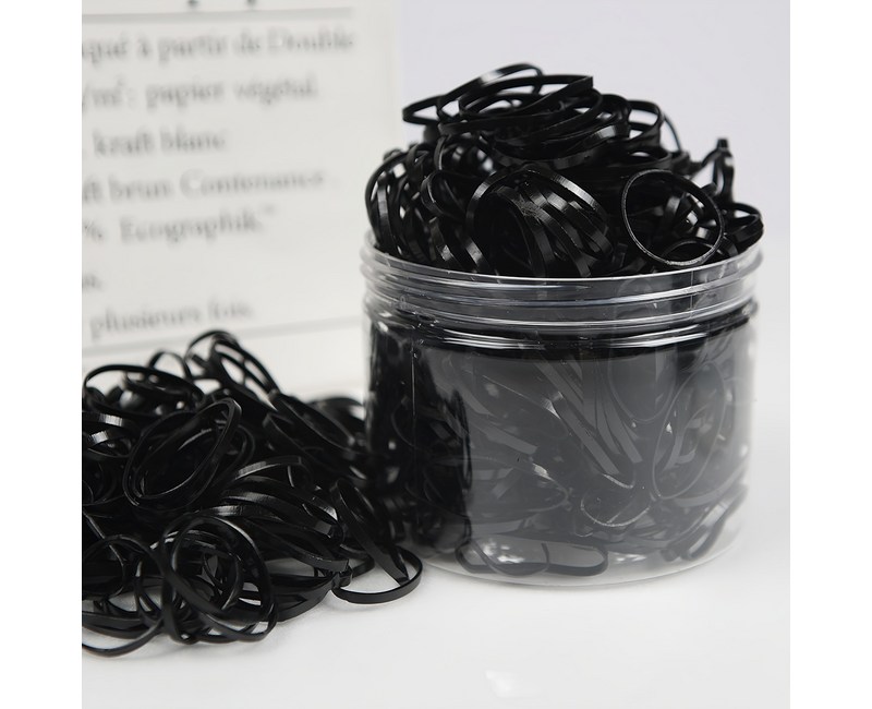 두발로 간편한 보관 대용량 통 헤어끈 세트