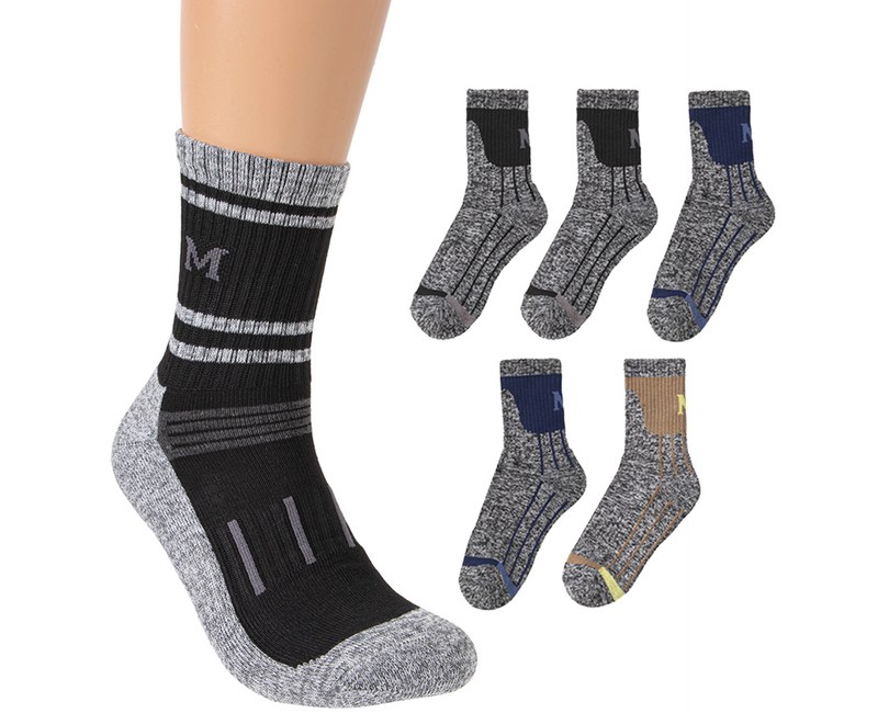 베이스알파에센셜 남성용 등산 작업용 양말 5종 세트