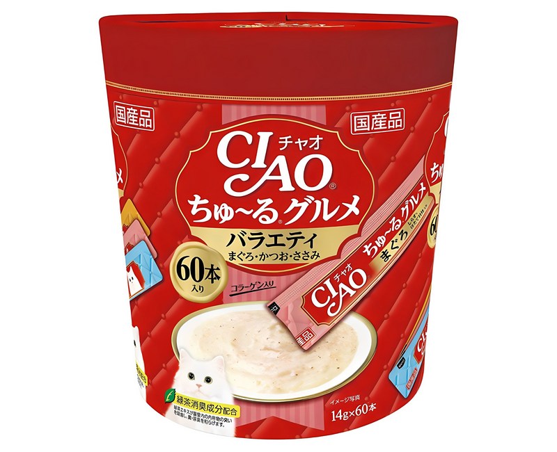 챠오츄르 고양이 구루메 버라이어티 간식 60p