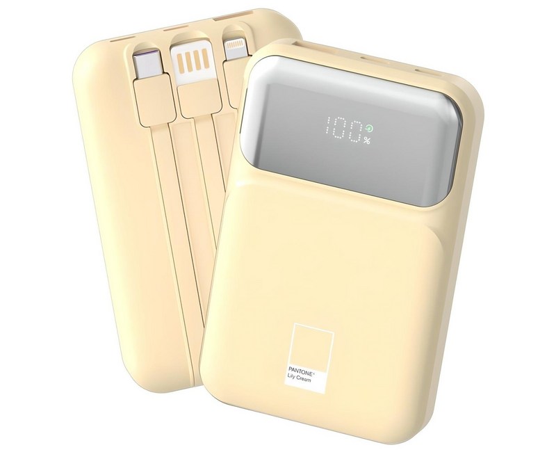 팬톤 PD 22.5W 초고속충전 대용량 케이블 일체형 미러 보조배터리 10000mAh PGB-20