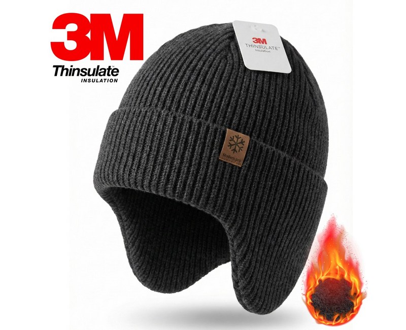 모던프로 3M 겨울 귀돌이 비니 방한 기모 안감