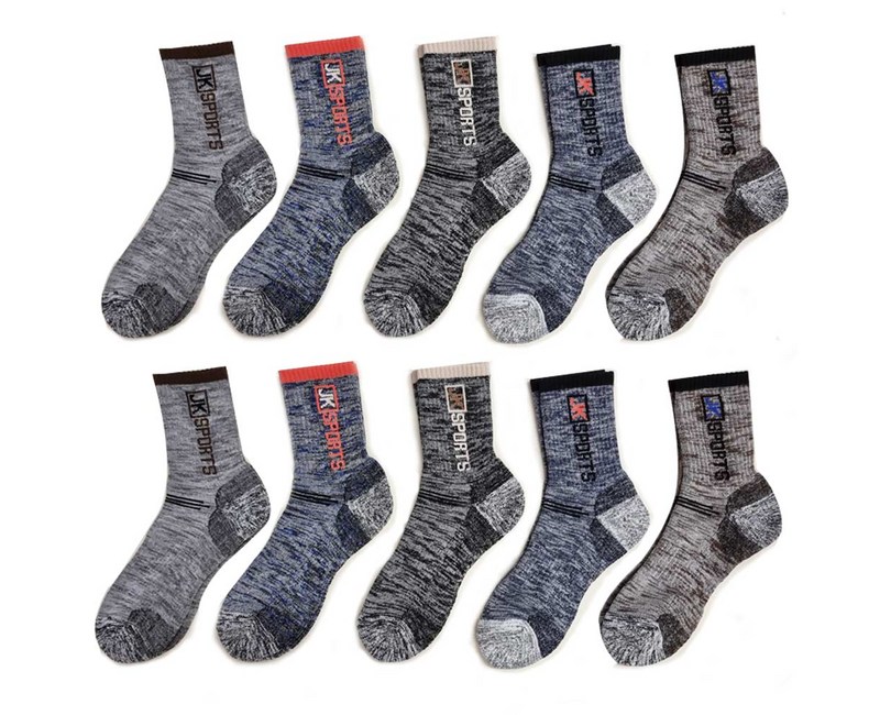 제이케이 이중바닥 쿠션 장목 등산양말 10켤레