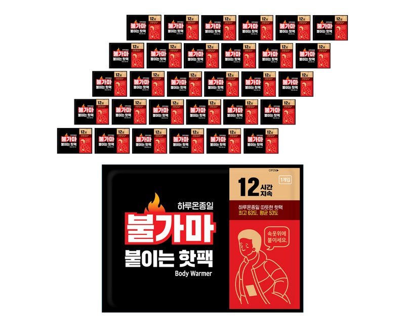 불가마 파스형 붙이는 핫팩