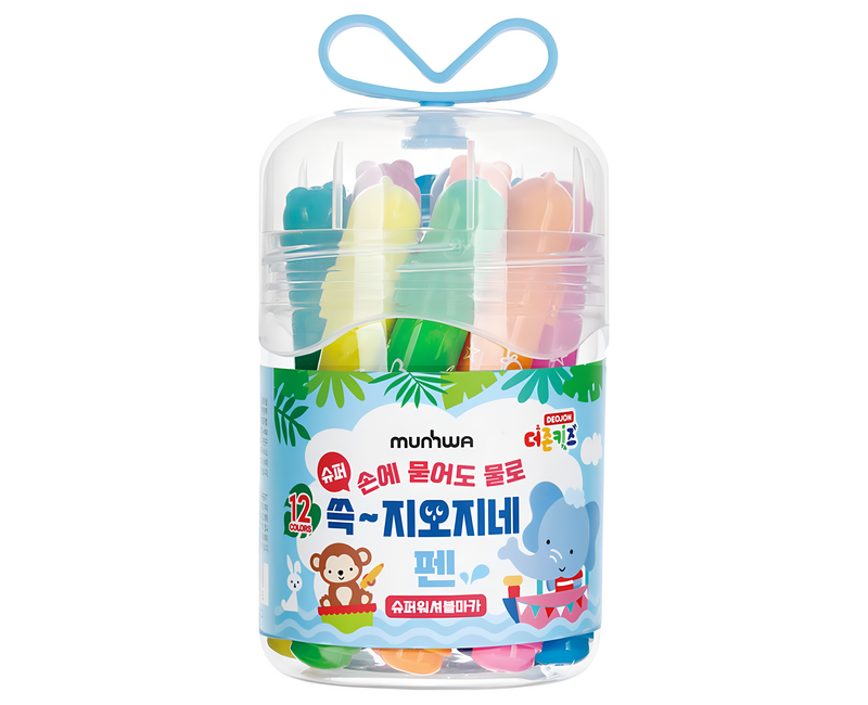 문화연필 더존키즈 쓱 지오지네 슈퍼워셔블 마카