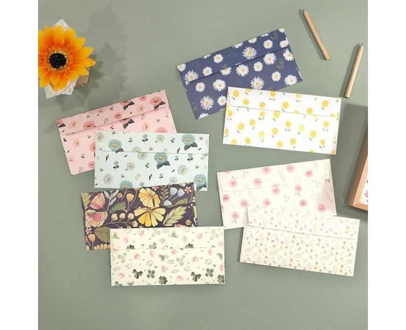 핑크풋 6000 꽃길 편지 봉투세트