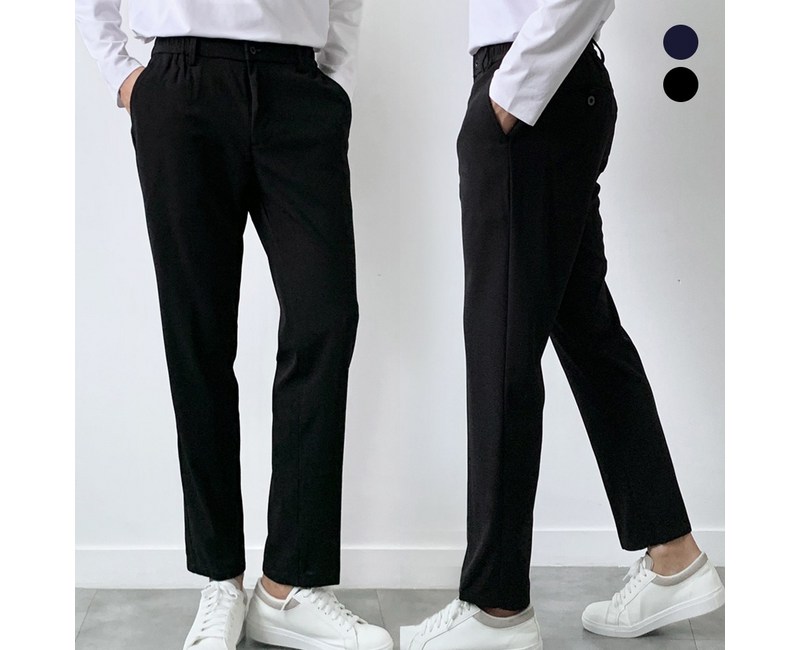 미제이 남자 밴딩 슬랙스 프리미엄 구김없는 바지