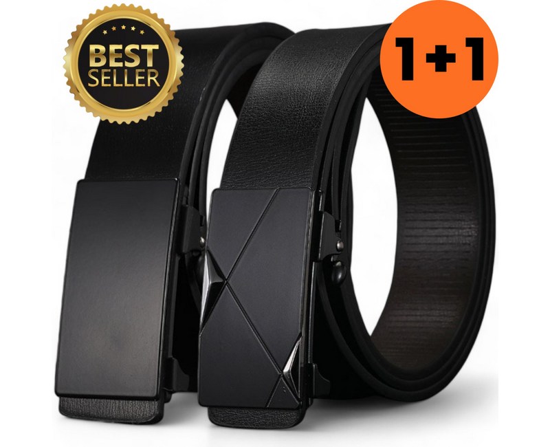 조은마음 1+1 프리미엄 가죽 캐주얼 정장 벨트 허리띠 자동 버클
