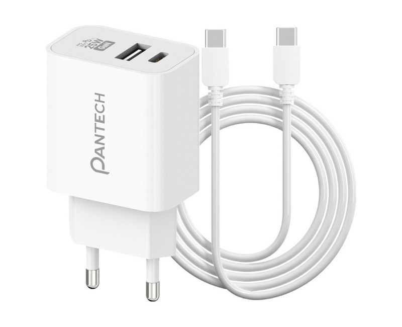 팬택 25W 2포트 초고속충전기 + 45W CtoC 케이블 2m 세트