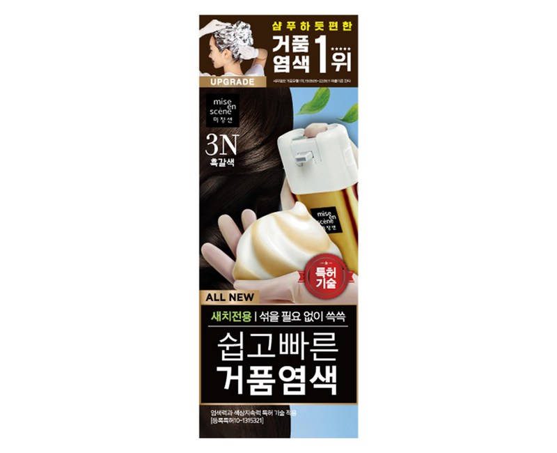 미쟝센 올 뉴 쉽고 빠른 거품 염모제