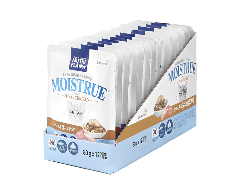 동원뉴트리플랜 고양이 모이스트루 습식 간식