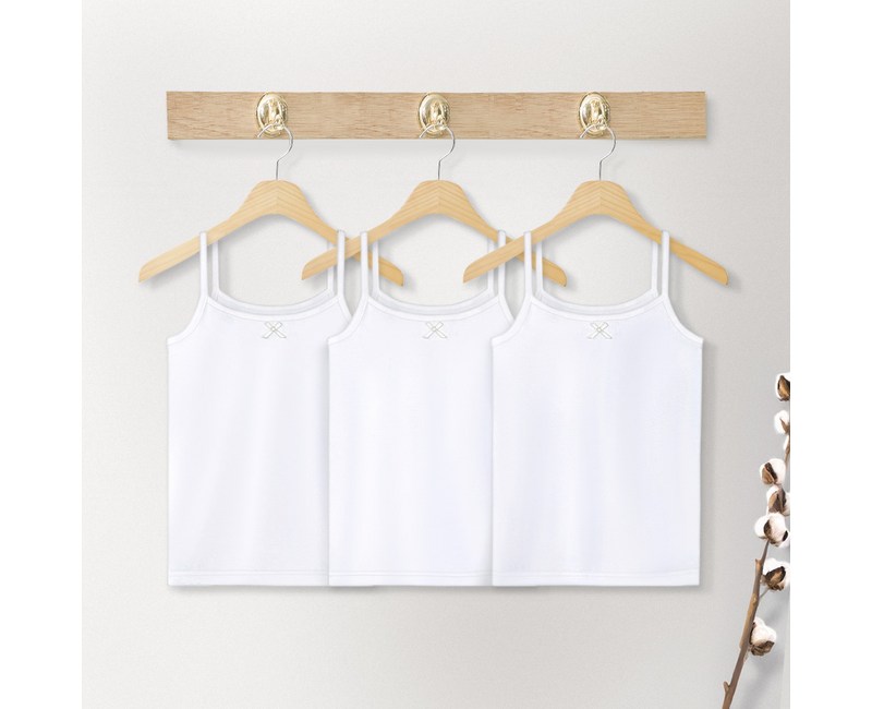 트라이 오가닉 여아 캐미솔 3p