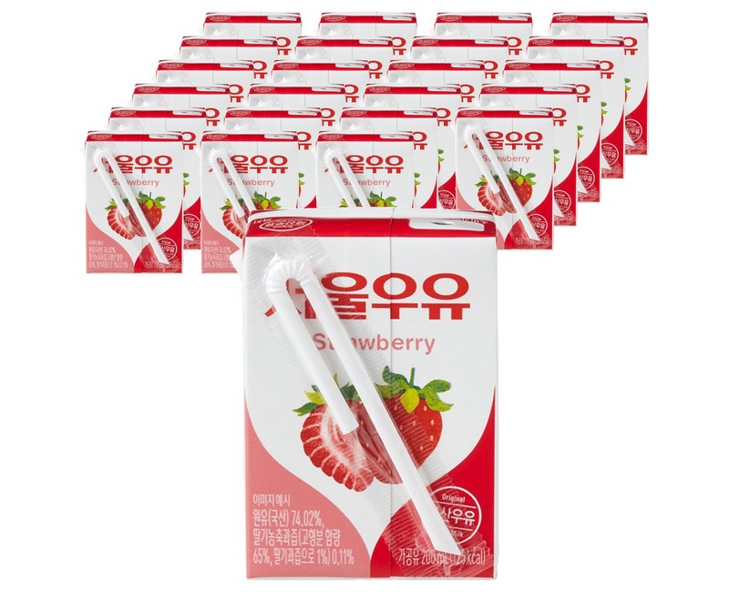 서울우유 멸균딸기우유