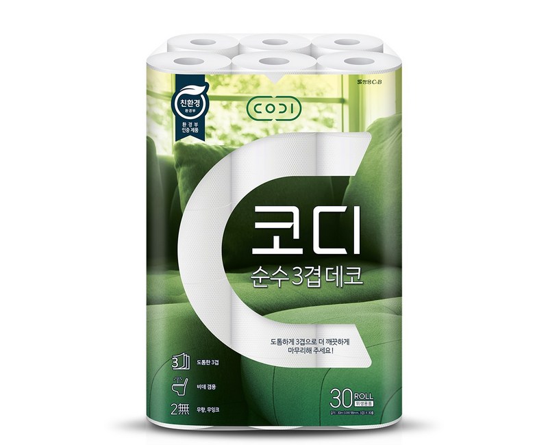 코디 순수 3겹데코 화장지