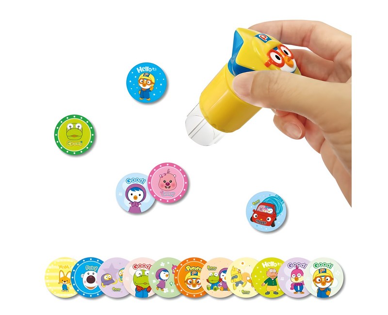 뽀로로 스티커 도장놀이 + 스티커 50p 세트