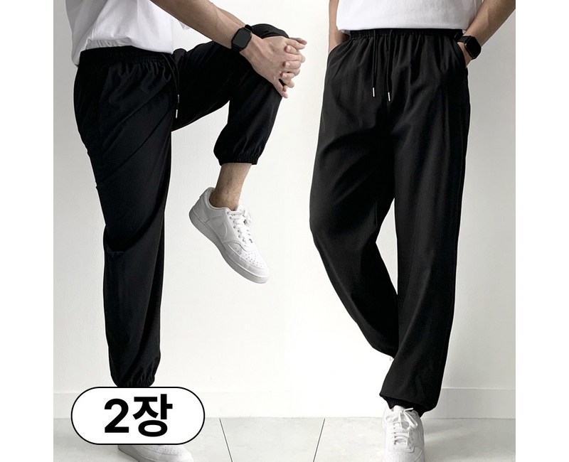 핏노블 1+1 남자 조거팬츠 여름용 트레이닝 쿨 작업복 바지