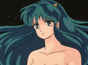 다카하시 루미코 작가의 첫 히로인이라는 1978년작 시끌별 녀석들 라무.gif