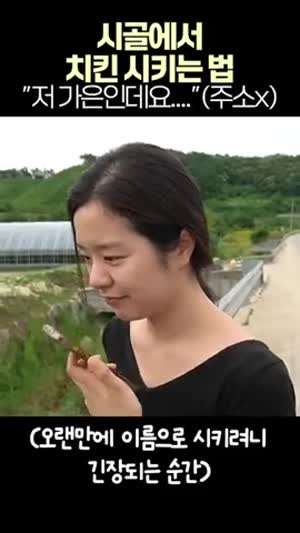 소리] 시골에서 치킨 배달 시키는 방법.mp4