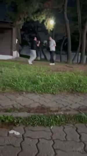 스트리트에서 원 펀치로 KO