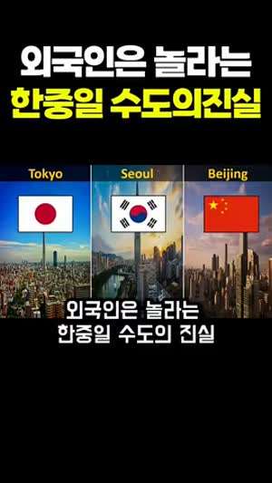 외국인도 놀란다는 한국 중국 일본 수도의 작명 센스