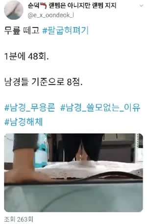 전설의 트위터 팔굽혀펴기녀...