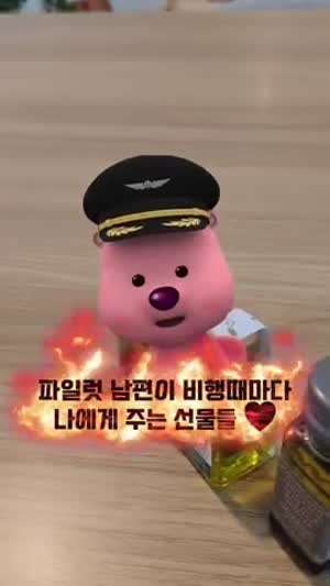 소리] 파일럿인 남편이 비행다녀온 후 주는 선물리스트 .mp4