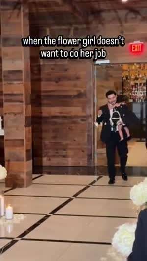 낮잠시간이 지나버린 결혼식 화동 대참사