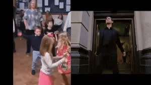 춤추는 아이들과 스파이더맨