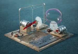 비눗방울 전기 자동 생산 시스템