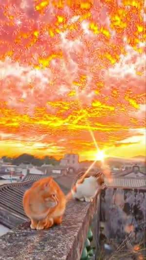 하늘에서 불난것같은 날씨