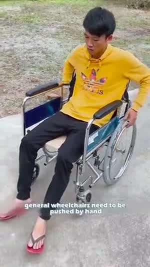 휠체어의 단점을 해소한 중국 발명품