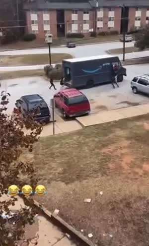 미국 택배 기사 절망