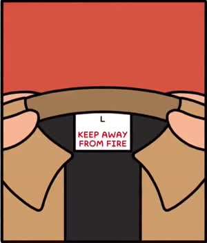 불을 가까이 하지 마세요