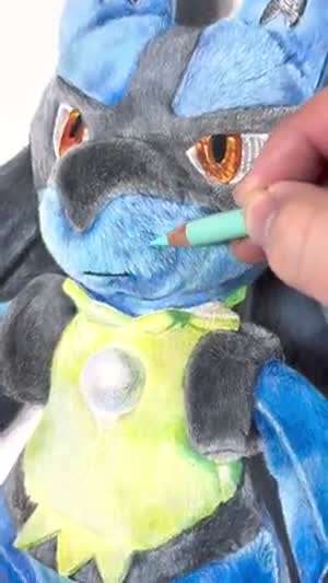 왜 포켓몬 인형에다가 낙서를 해?