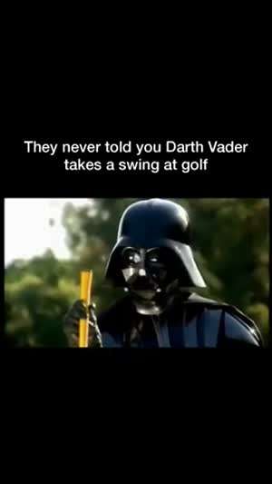 골프치는 다스베이더