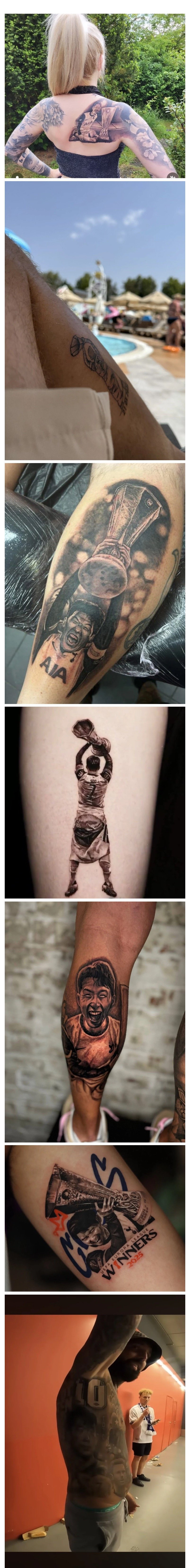 손흥민을 몸에 새긴 영국인들