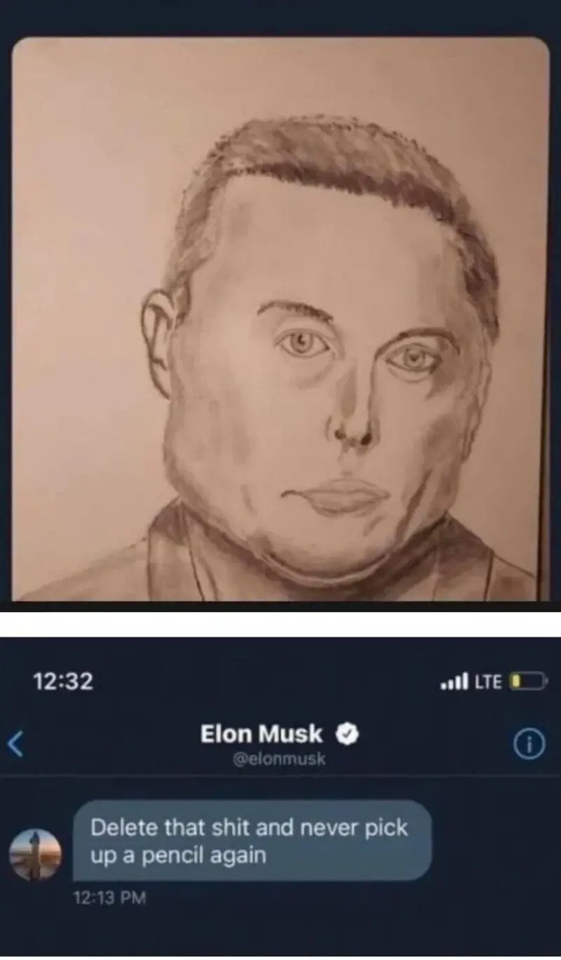 팬아트에 개빡친 일론머스크