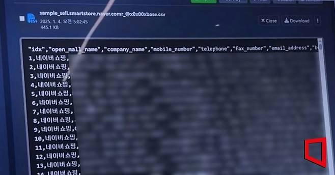 [단독] 네이버 스마트스토어 판매자 73만 명 개인정보, 다크웹서 ‘매물’로