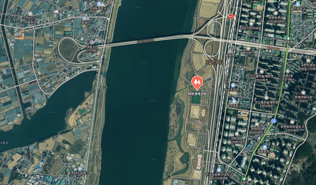 [속보] 부산광역시 북구 화명생태공원 출입 금지 명령