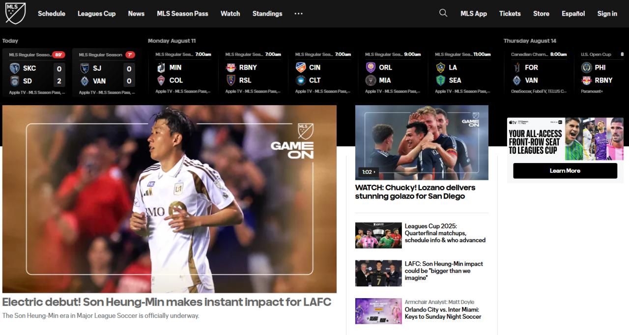 실시간 MLS 공식홈페이지 메인