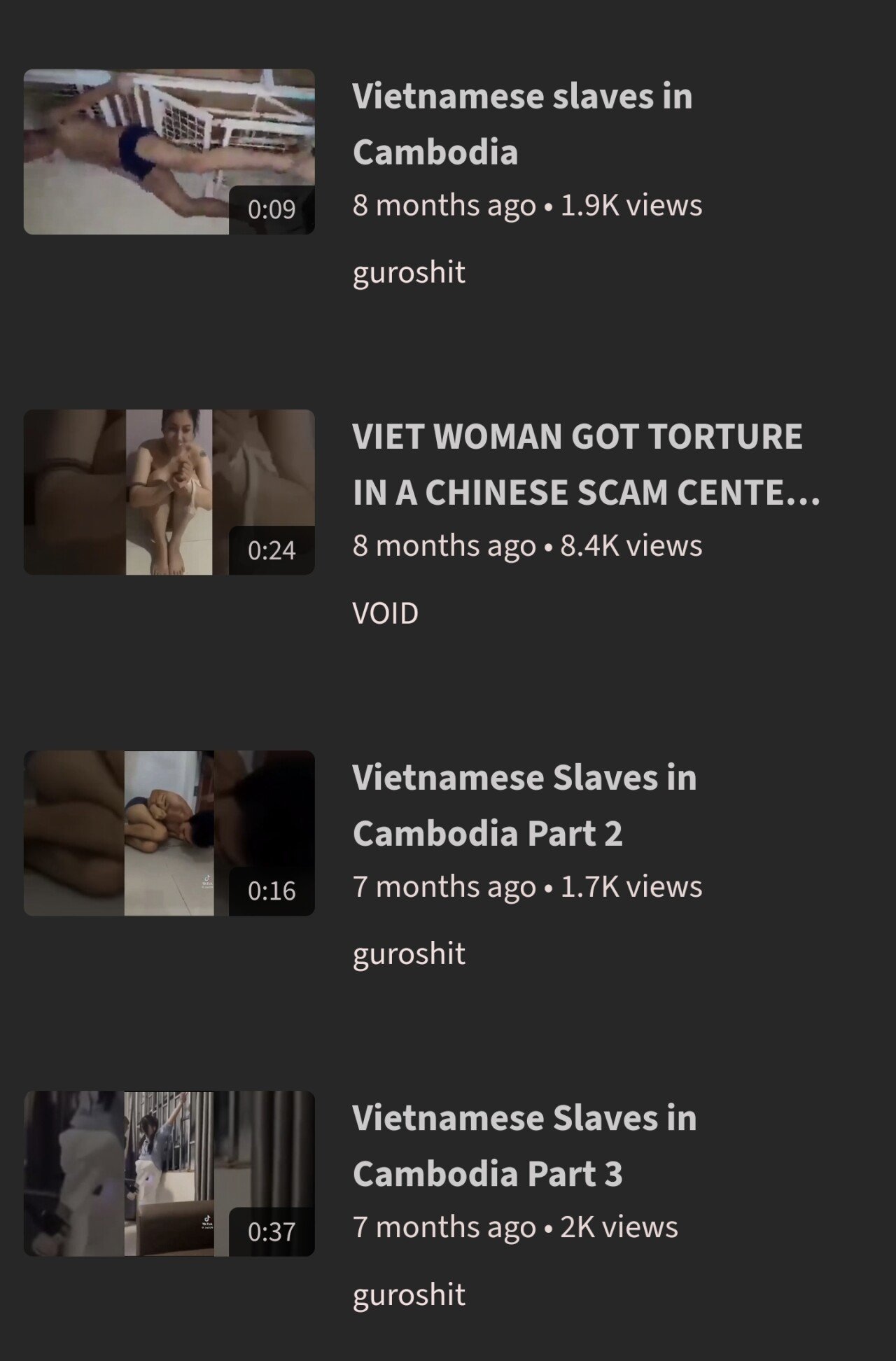 혐) 캄보디아 납치되면 당하는일