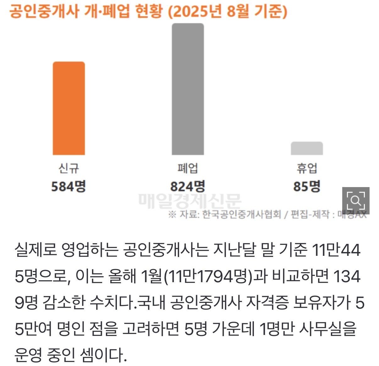 줄폐업중인 공인중개사 근황